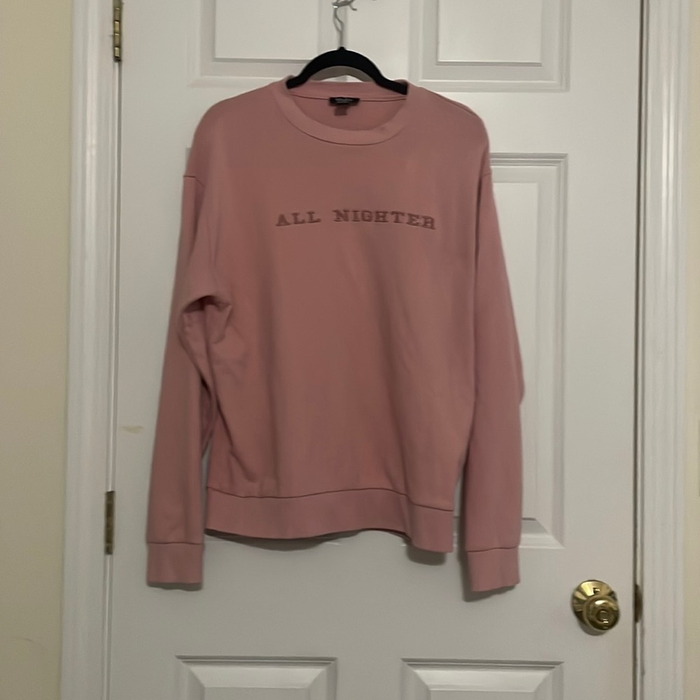 All nighter crewneck from forever 21 ,pink ,comfy